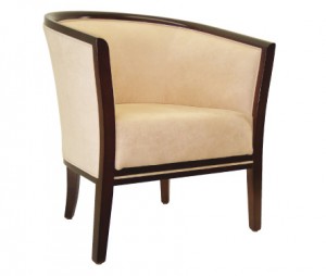 Mastello Tub Chair C211. Stained Timber Frame. Any Fabric Colour